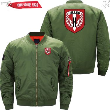 HILLER HELICOPTER LOGO BOMBER FLIGHT AVIATOR JACKET